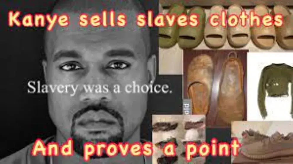 slave shoes vs Yeezy